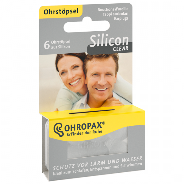 OHROPAX CLEAR SILIKONSTÖPSEL, 6 STÜCK, SNR 23 dB
