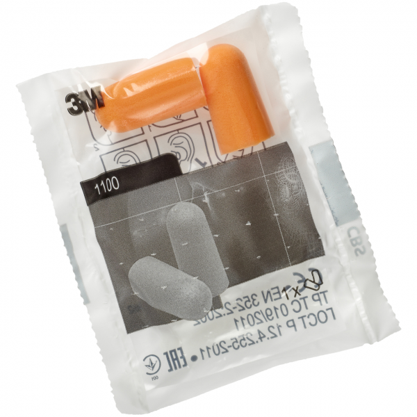 3M Gehörschutzstöpsel 1100, 1 Paar, 35 dB
