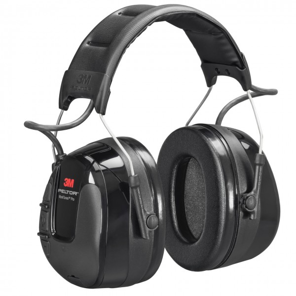 3M Kapselgehörschutz HRXS220A Peltor WorkTunes Pro FM Radio Headset mit Kopfbügel, schwarz, SNR 32 d
