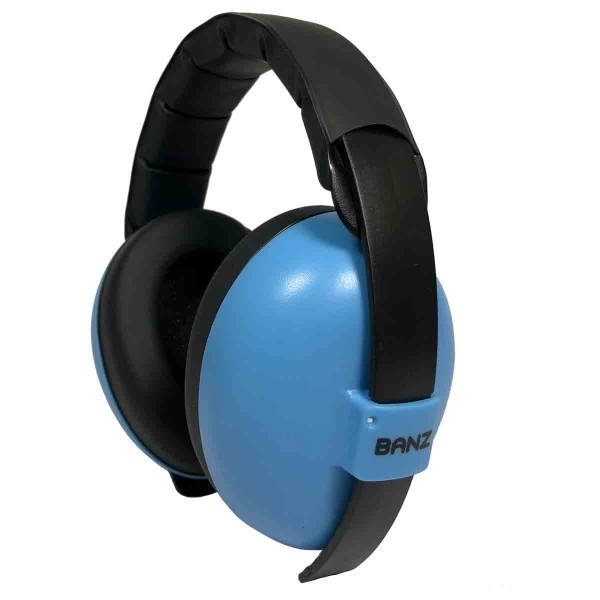 BANZ Baby-Gehörschutz (ab 3 Monaten), Sky Blue, SNR 21 dB