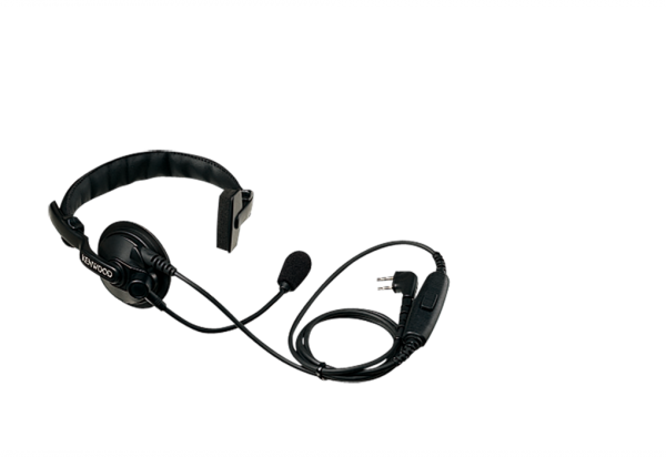 Kenwood Einseitiger Kopfhörer mit Lippenmikrofon und Inline-Sprechtaste KEN-KHS-07A