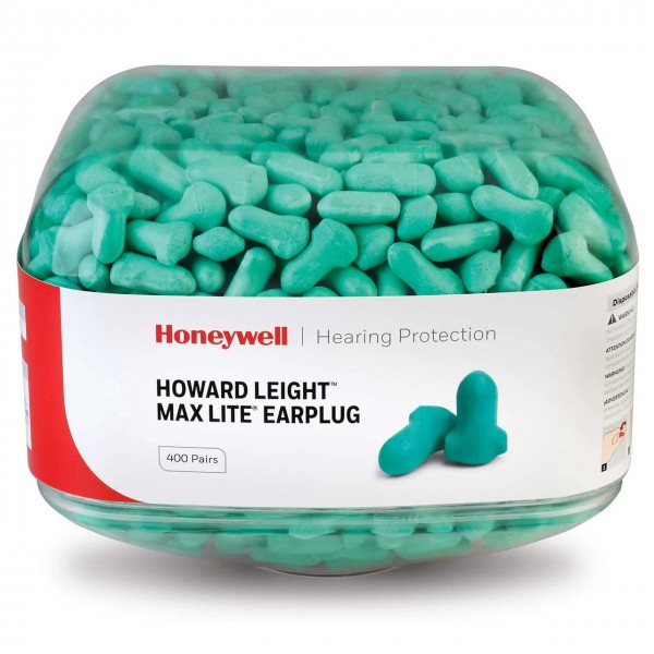 Honeywell Howard Leight Gehörschutzstöpsel Max Lite Nachfüllbehälter für Spender (HL400), 400 Paar