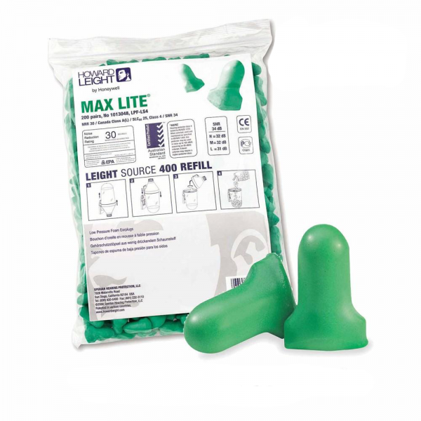 Max Lite - ohne Band, Nachfüllpackung 200 Paar für Leight Source