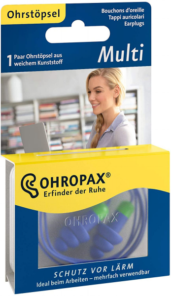 OHROPAX MULTI KUNSTSTOFFSTÖPSEL, 1 PAAR, SNR 30 dB