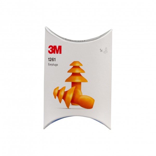 3M wiederverwendbare Gehörschutzstöpsel 1261, 1 Paar, SNR 26dB