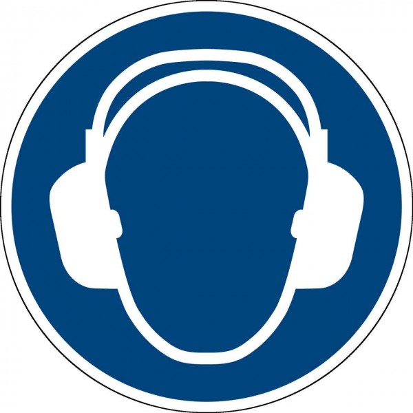 Gebotszeichen Gehörschutz für GEBRA Midi SecuBox