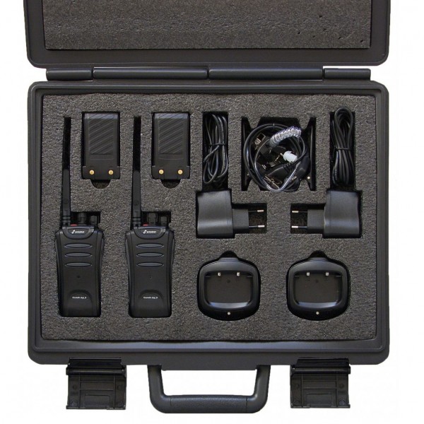 Funkkoffer, 2er Set, Freetalk Digi_8, DMR/PMR 446 (analog und digital)